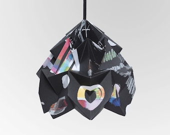 Moth origami lampshade "Nacht" - in collaboration with Tas-ka