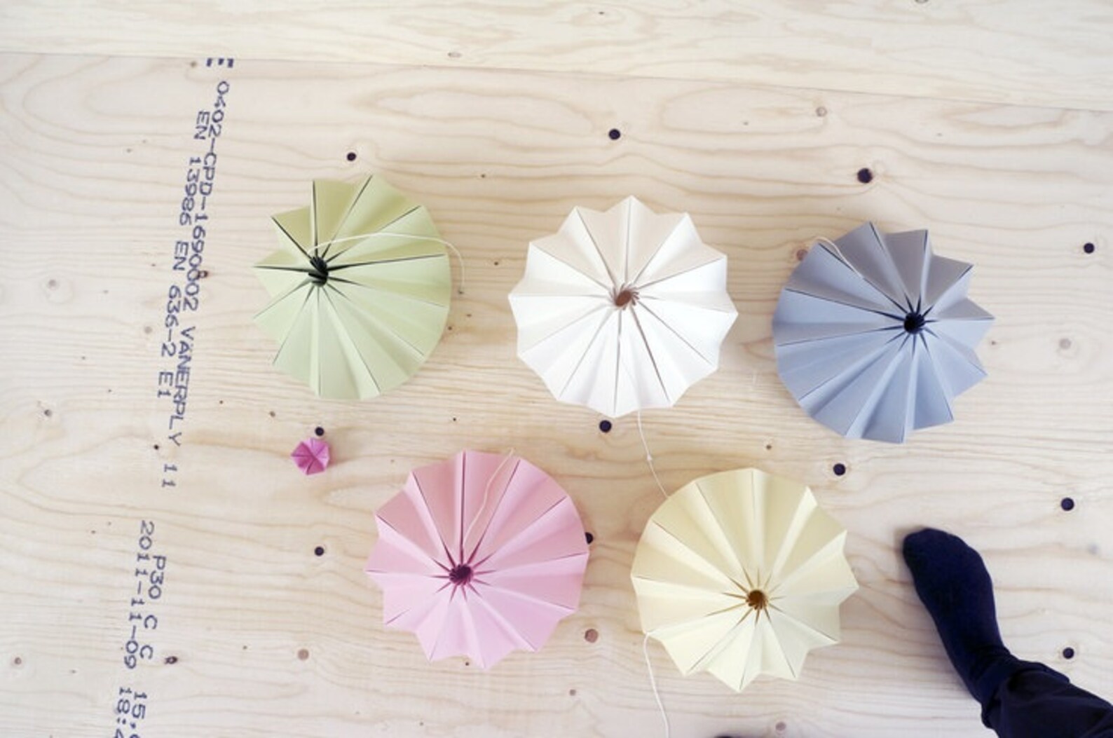 Chestnut Origami Hanging Paper Lamp Shade / Pendant Light Gold Etsy