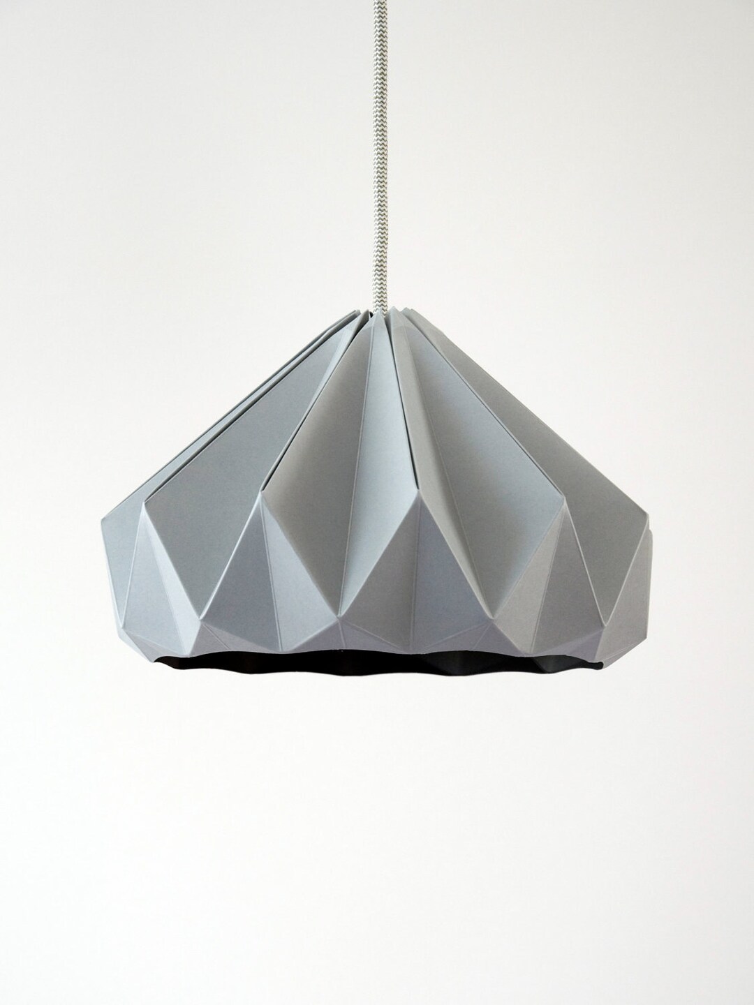 Chestnut Paper Origami Lampshade Grey - Etsy