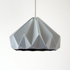 Chestnut XXL paper origami pendant lamp black image 2