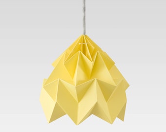 origami lampe Moth automne jaune