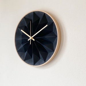 NEW: wooden origami wall clock image 2