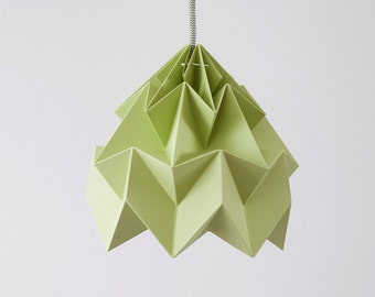 lamp origami Moth autumn green