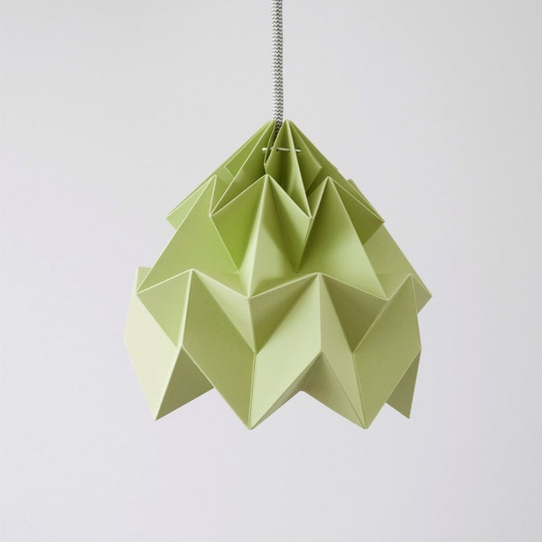 Lampe Origami Motte Herbstgrün
