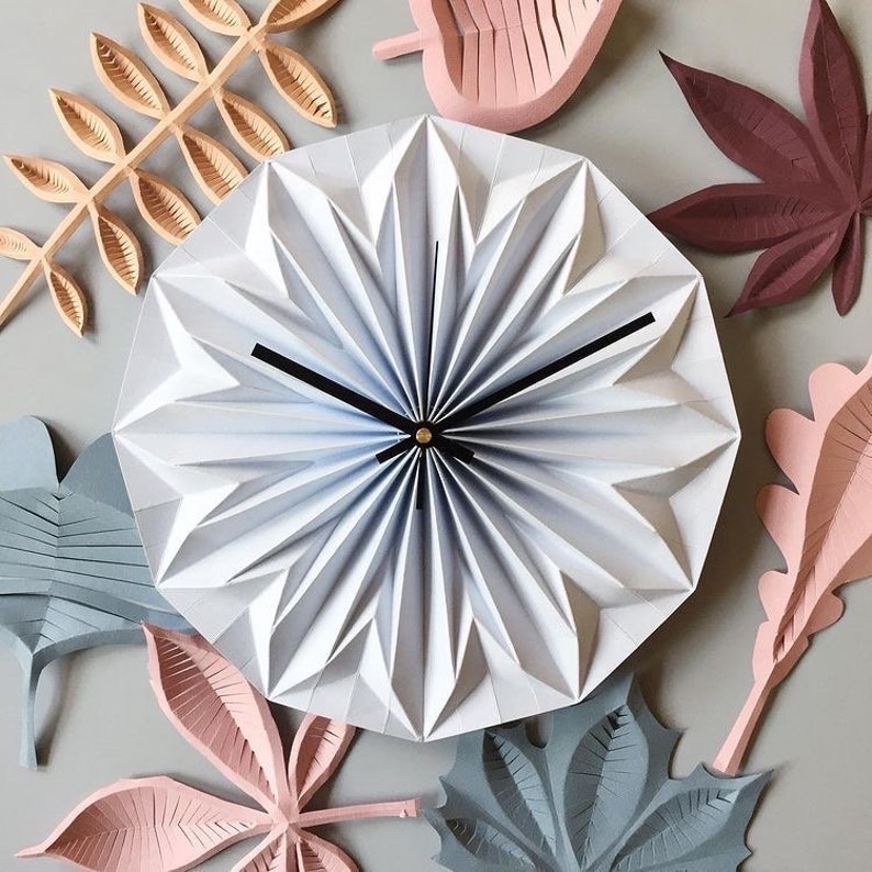 Origami wall clock by Nellianna image 8