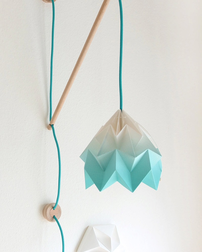 Wall fixture Klimoppe with paper lamp Moth