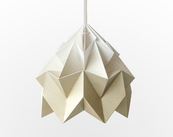 Moth origami lampshade gradient gold