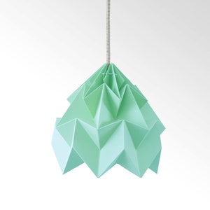 Moth origami lampshade mint