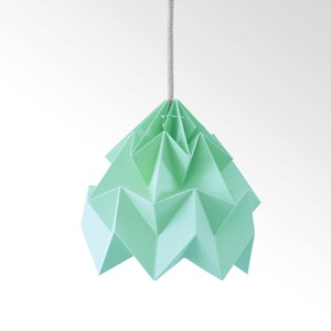 Moth origami lampshade mint