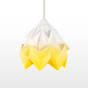 Moth origami lampshade gradient yellow image 2