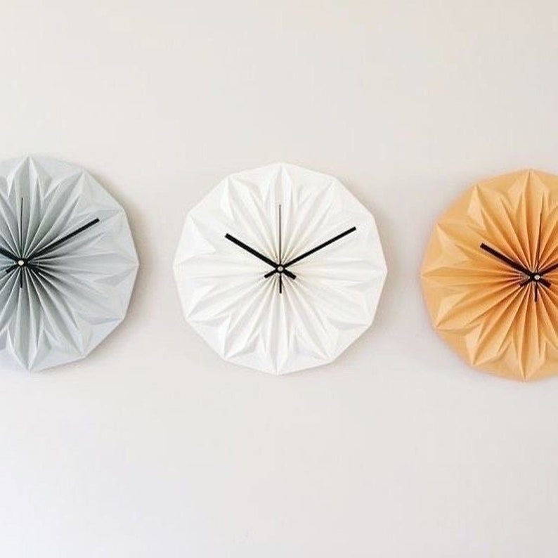 Origami wall clock by Nellianna image 9