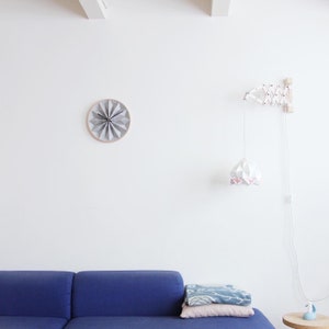 Wooden origami wall clock image 3