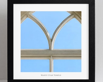 Manti Utah Temple Arch Window Art Print – LDS Christian Wall Art (Digital Download)
