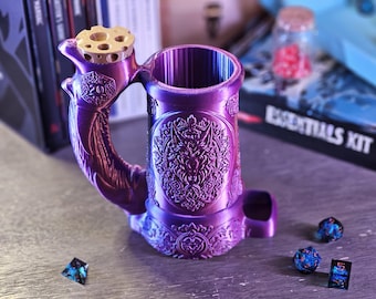 Wolf Can Tankard Dice Tower | Dice Tower Mug | Wolf Can Holder | D&D Gift