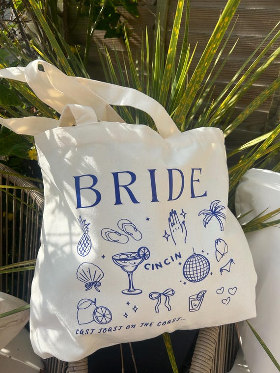 Custom Bride Tote Bag: Bridal Hen Do Gift