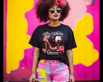 Birthday Queen/Birthday DIVA/T-shirt Design/PNG