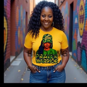 Prayer Warrior | Christian Faith-Based T-Shirt Design