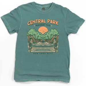 Central Park NYC Graphic T-Shirt | Vintage Wash | New York City Gift | Retro NYC