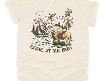 Yellowstone Park Shirt | National Park Graphic Tee | Bison Shirt | American Buffalo Shirt | Yellowstone Graphic Tee | Retro Park Shirt