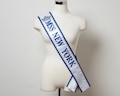 Custom "Miss New York" Pageant Lace Sash Embroidery Lace Sash Bridesmaid Sash Custom Bridal Lace Sash Event Border Lace Sash Graduation Sash