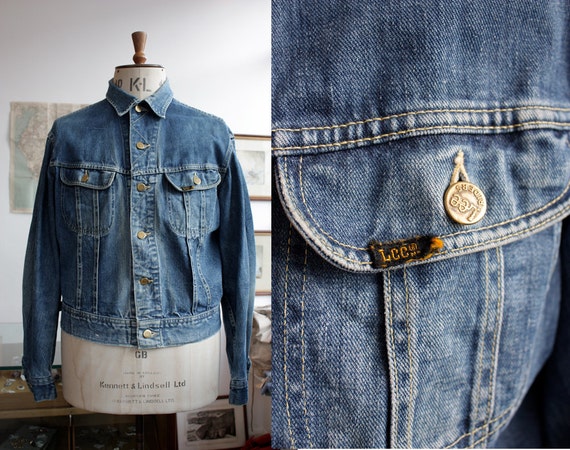 Vintage 1960s 1970s Lee Riders 101 Denim Jacket Me