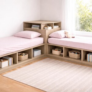 Twin Corner Bed Plans | DIY Kids Bed System PDF