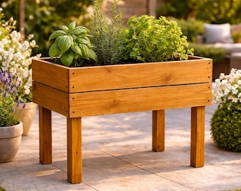 Raised Planter Box Plans | DIY Cedar Garden Bed Plan PDF