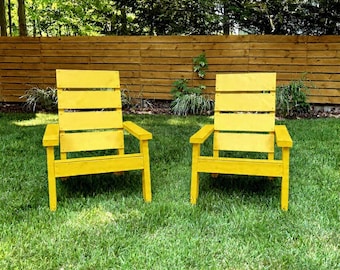 Progetti fai da te per sedie Adirondack moderne 2x4 da esterno / Download PDF