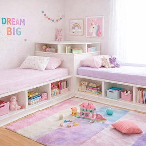 Twin Corner Bed Plans | DIY Kids Bed System PDF