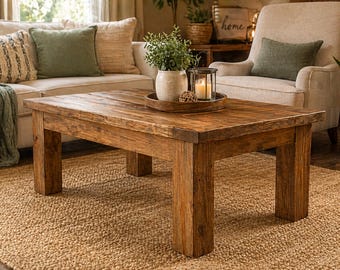Modern Coffee Table Plan | DIY Wooden Living Room Table PDF