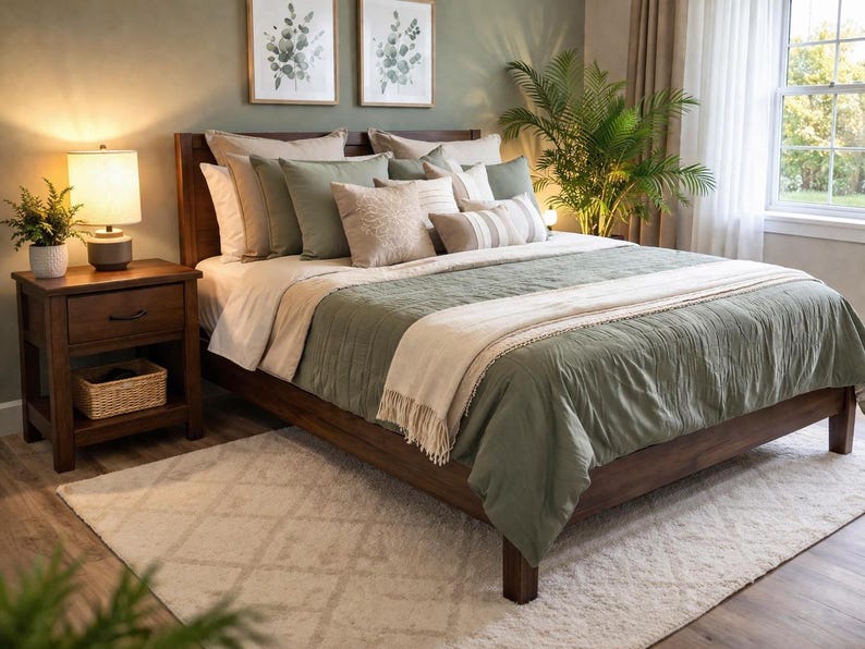 Farmhouse Nightstand Plan | DIY Cabinet Bedside Table With Drawer PDF ...