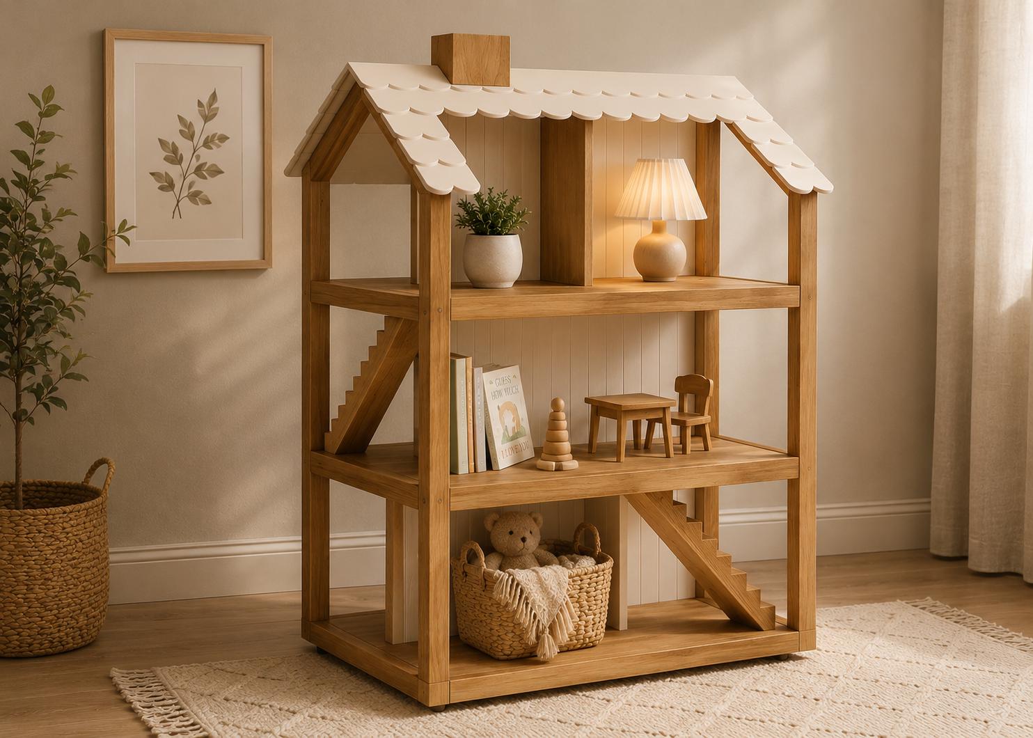 Wooden dollhouse - Etsy 日本