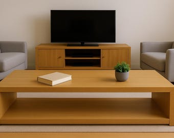 Modern Waterfall Coffee Table Plans PDF | Woodworking Plan PDF Download