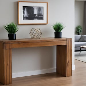 Modern Console Table Woodworking Plan: DIY Entryway Table (Digital Download)
