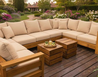 2x4 Outdoor Sofa Plan | Armless Sectional Patio Couch PDF
