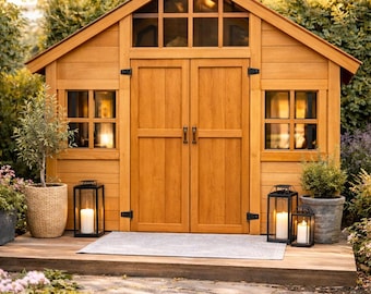 Craftsman Playhouse Plan | DIY Kids Outdoor Wooden Playhouse PDF