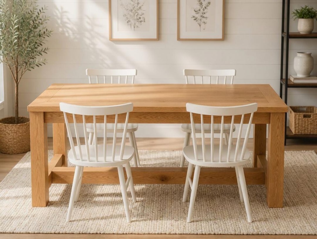 Simple Farm Table Plan | DIY Easy Dining Table PDF - Etsy