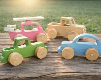 DIY Wooden Push Toys Plans – Car, Truck & Helicopter | Kids Wood Toy PDF Download