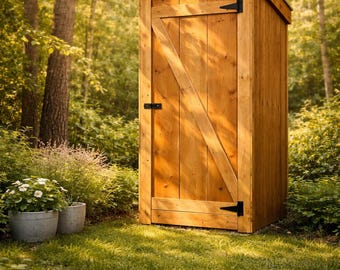 Simple Outhouse Plans | DIY Outdoor Toilet Shed PDF