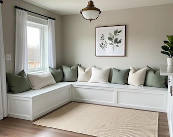 Banquette Bench with Flip-Up Storage Plans | Custom Seating Woodworking PDF