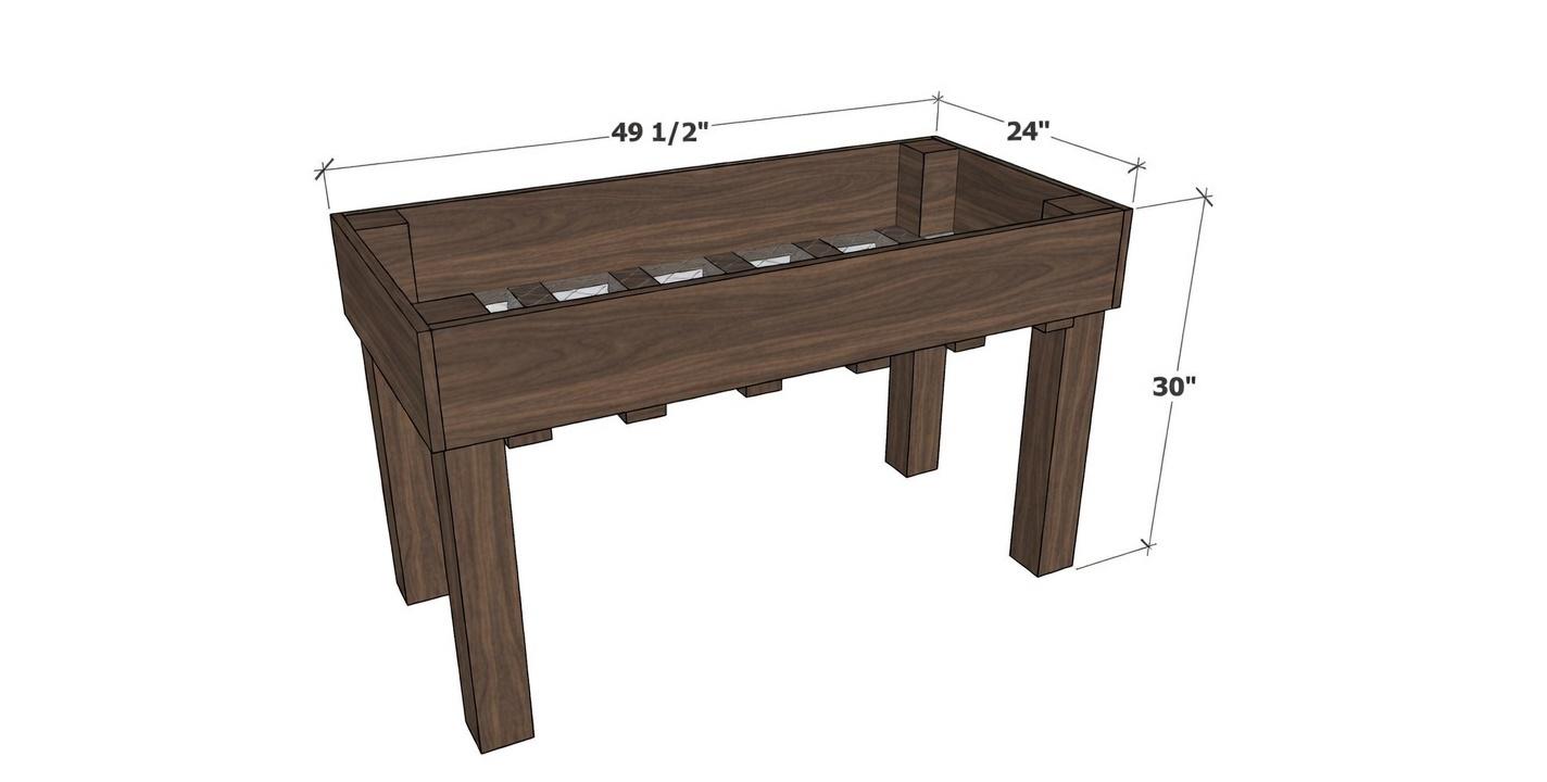 Simple Raised Garden Boxes Plan – DIY Wooden Planter PDF - Etsy
