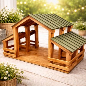 Projeto de Celeiro de Brinquedo com Estábulo | Faça Você Mesmo: Celeiro de Fazenda de Madeira para Crianças (PDF)