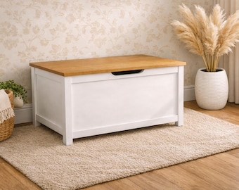 Modern Toy Box with Lid Plan | DIY Wooden Toy Chest PDF