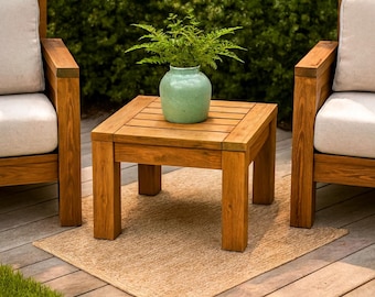 2x4 Outdoor Side Table Plan | Easy DIY Patio End Table PDF