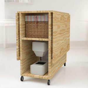 Plan för hopfällbart sybord | Platsbesparande hobbyskrivbord PDF