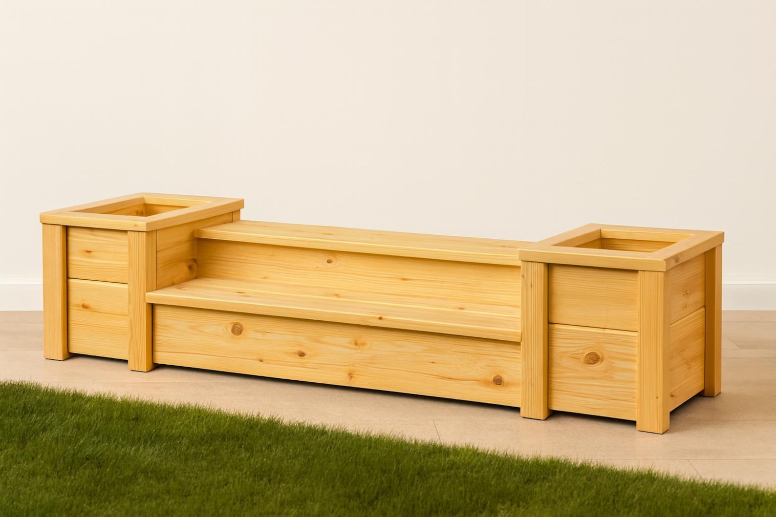 Outdoor Planter Bench Plan | DIY Garden Step Seating PDF - Etsy