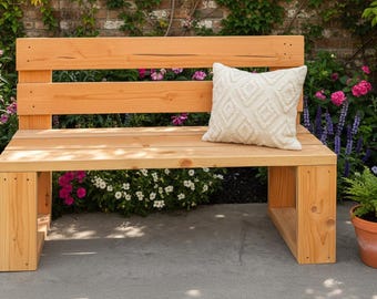 Planos de banco moderno para exterior (DIY) – Descargar PDF