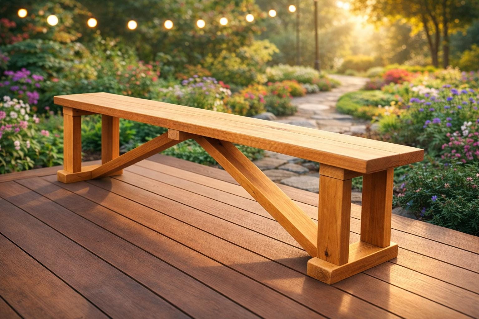 Plan de banc de ferme | Banc en bois rustique bricolage pour entrée PDF