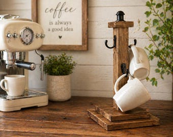 Cup Tree Plan | DIY Wooden Mug Holder Stand PDF