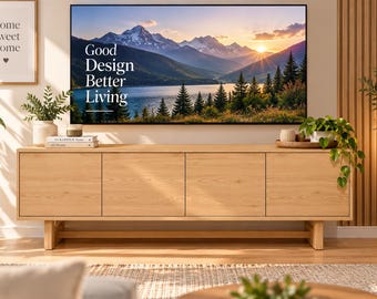 DIY Modern Farmhouse TV Stand Plans: Woodworking Project (Digital PDF Download)